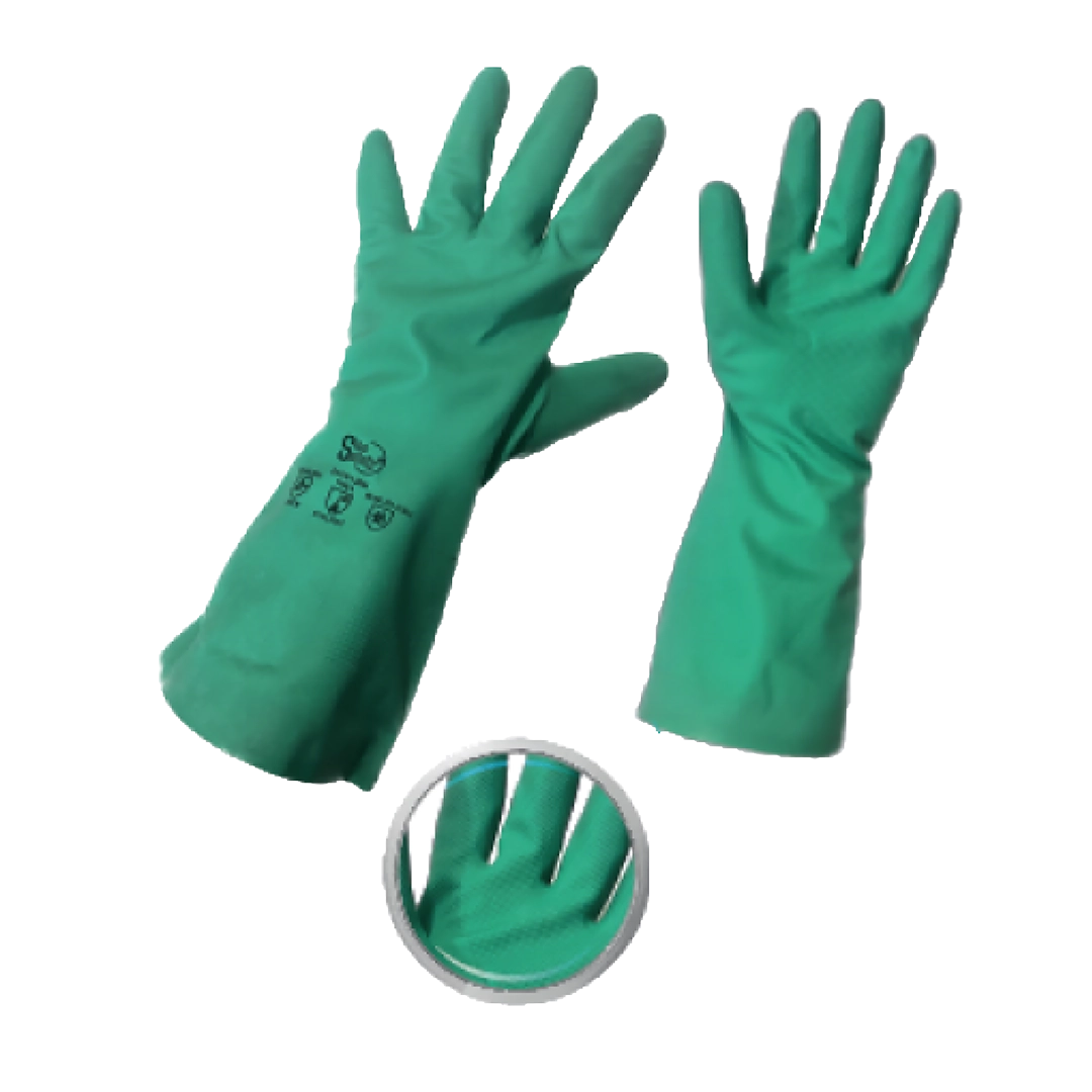 Guantes nitrilo-flock