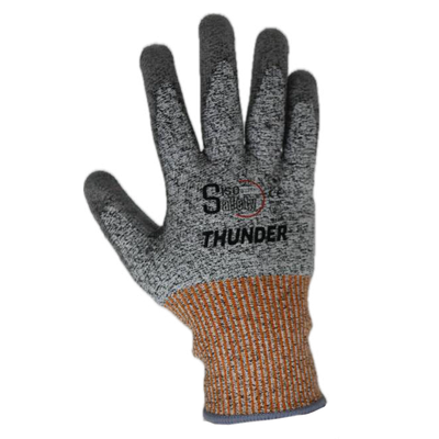 Guante resistente al corte nivel 5 PU HPPE Thunder